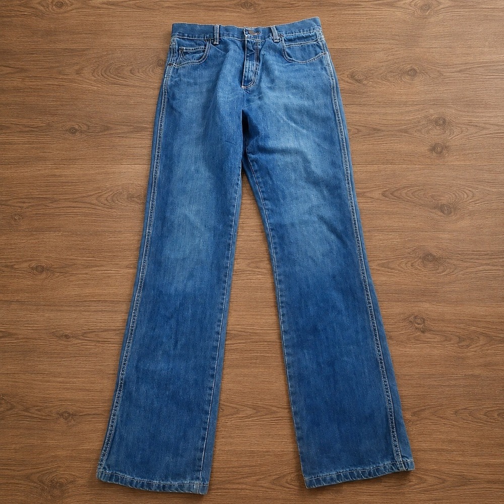 Wrangler Retro Relaxed Bootcut Jeans Mens Blue Denim Medium Wash 36